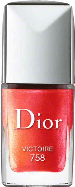Dior Vernis smalto 758 Victoire (rosso/dorato "effetto gel" 3D)