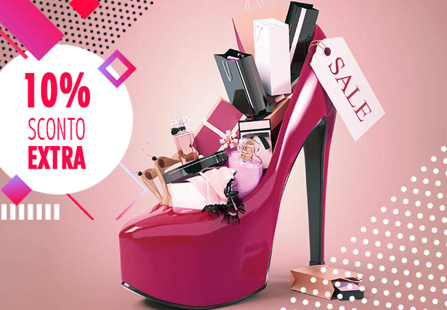 10% sconto EXTRA. Solamente fino a lunedì!