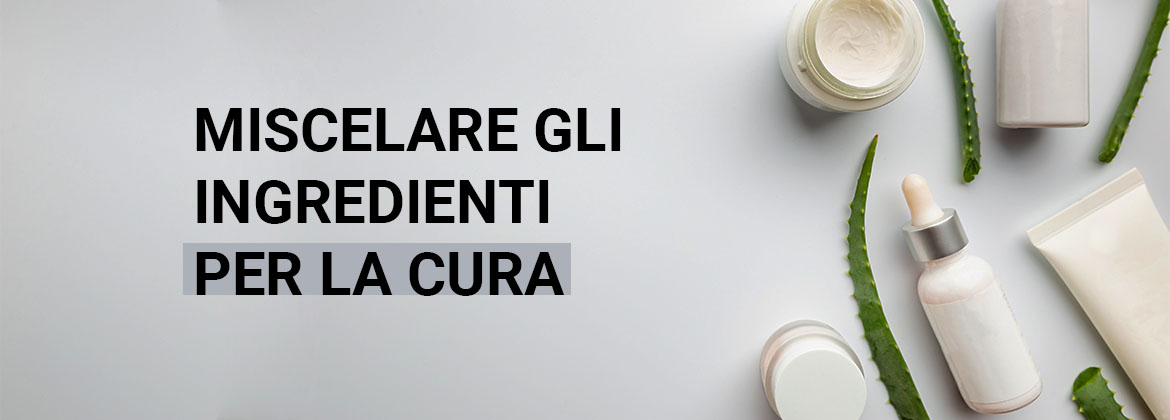 Mescolare gli ingredienti nelle cura quotidiana della tua pelle
