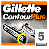 Gillette Contour Plus Ricarica 5 Unità 