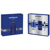 Montblanc Explorer Ultra Blue Eau de Perfume Spray 100ml Set 3 Pieces 2022