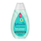 Johnson's Shampoo E Balsamo 2 In 1 Morbidi E Brillanti 500ml