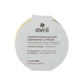 Avril Shampooing Solide Saponifié à Froid Cheveux Normaux 100g - Certifié Bio