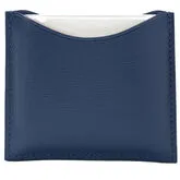 La Bouche Rouge Navy Blue Leather Compact Case