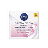 Nivea Nourishing Day Cream 24h Hydration Dry And Sensitive Skin 50ml