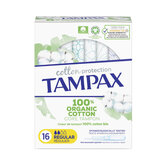 Tampax Organic Regular Tampon 16 Unités