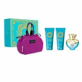 Versace Dylan Torquoise Eau De Toilette Spray 100ml Set 4 Piezas Versace Dylan Torquoise Eau De Toilette Spray 100ml Set 4 Piezas