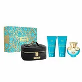 Versace Dylan Torquoise Eau De Toilette Spray 100ml Set 4 Piezas Versace Dylan Torquoise Eau De Toilette Spray 100ml Set 4 Piezas