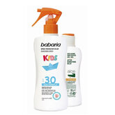 Babaria Sun Kids Sunscreen Lotion Water Resistant Spf30 Spray 200ml Set 2 Artikel