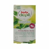 Byly Depil Hair Removal Strips Facial With Mint And Green Tea 12 Units