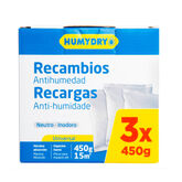 Humydry Recambios Antihumedad 3x450g