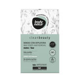 Body Natur Clean Beauty Bandes De Cire Épilatoire Pour Le Visage Peaux Sensibles 12 Unités