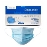 Blue Face Mask 3ply Disposable Elastic Loop Pack 50 pcs TYPE IIR