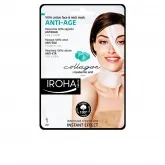 Iroha Nature Antiedad Mascarilla Algodón Cara Y Cuello Colágeno 1 Unidad