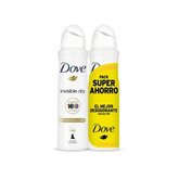 Dove Invisible Dry Deodorant Spray 2x200ml