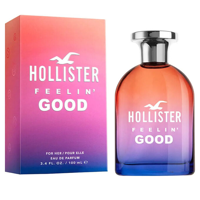 Hollister Feelin Good For Her Eau De Perfume Spray 100ml Niche Perfumes Signature Perfumes Luxury cosmetics BeautyTheShop