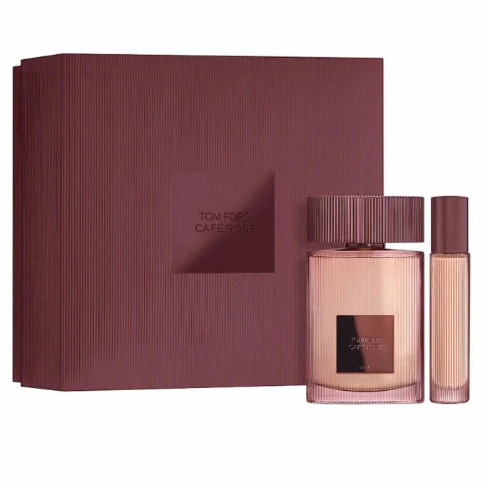 Tom Ford Café Rose Eau De Parfum Spray 50ml Set 2 Pieces