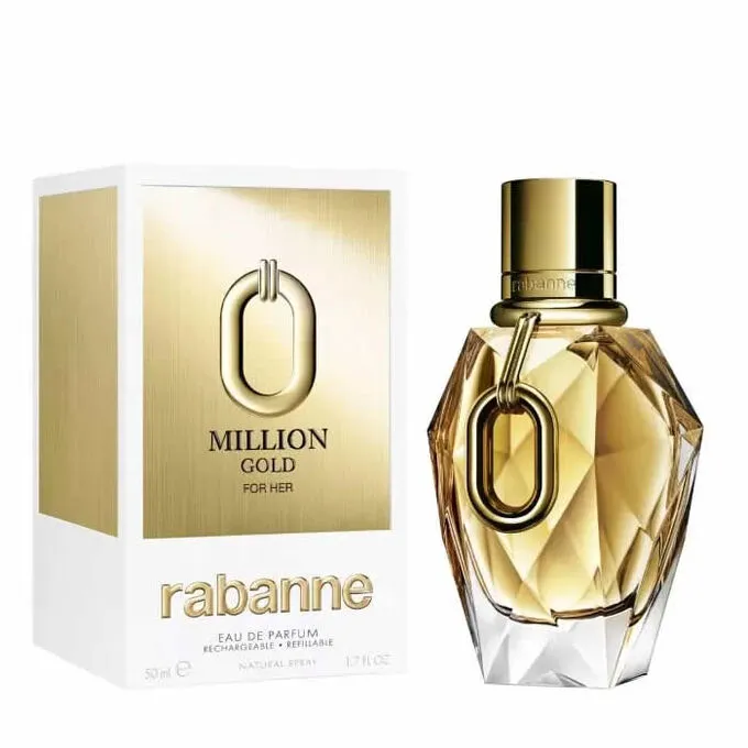 湖水MILLION GOLDE FOR HER RABANNE 50ML Rabanne Million Gold For Her Eau De Parfum Spray 50ml Refillable
