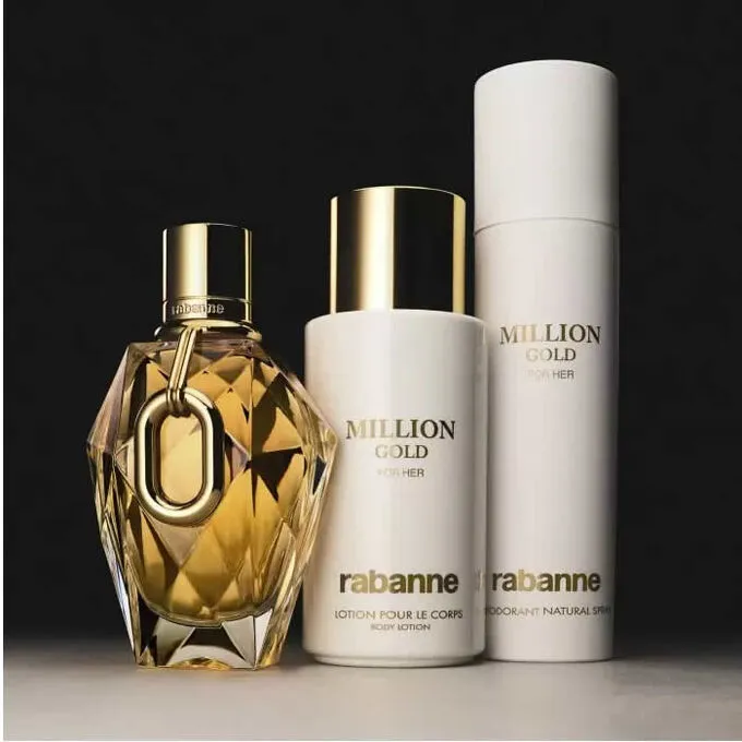 MILLION GOLD FOR HER オードパルファム 90ml Rabanne Million Gold For Her Eau De Parfum Spray 90ml Refillable