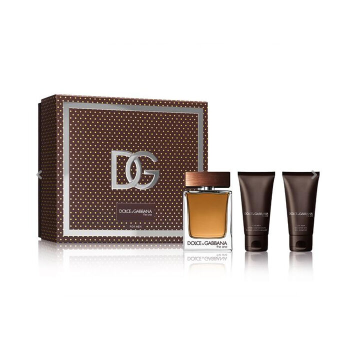 Dolce And Gabbana The One For Men Eau De Toilette Spray 100ml Set 3 ...