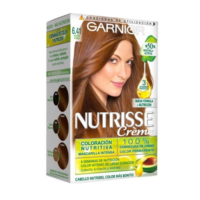 Garnier Nutrisse Crème Nourishing Color 6.41 Intense Brown | Luxury ...