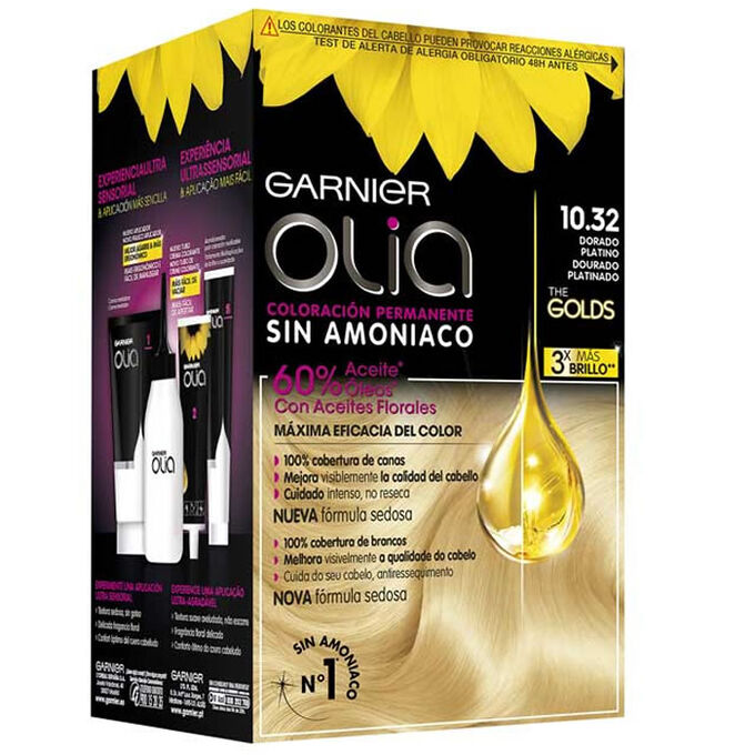 Garnier Olia Permanent Coloring Platinum Gold | Beauty The Shop - The best fragances, creams and makeup online shop Garnier Olia Permanent Coloring Platinum Gold | Beauty The Shop - The best fragances, creams and makeup online shop