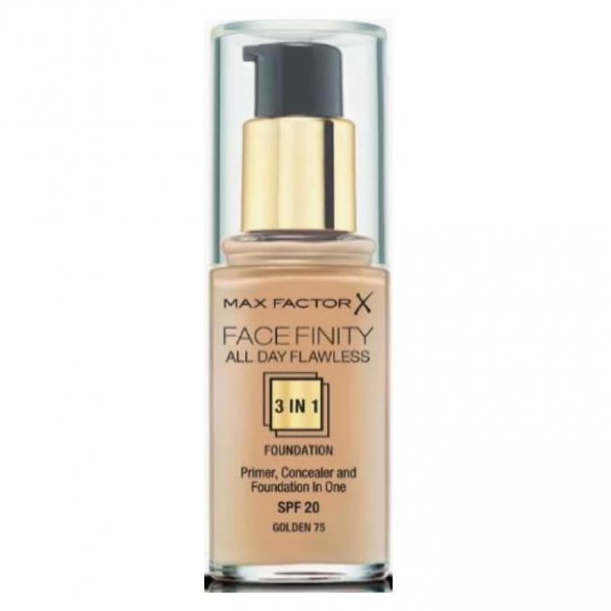 Max Factor Facefinity 3 In 1 Primer, Concealer And Foundation Spf20 75 Golden 30ml | Beauty The Shop - The best creams and makeup online shop