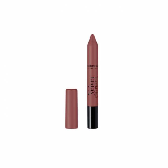 Bourjois Velvet The Pencil Lipstick 08 Less Is Brown Beauty The Shop The Best Fragances Creams And Makeup Online Shop