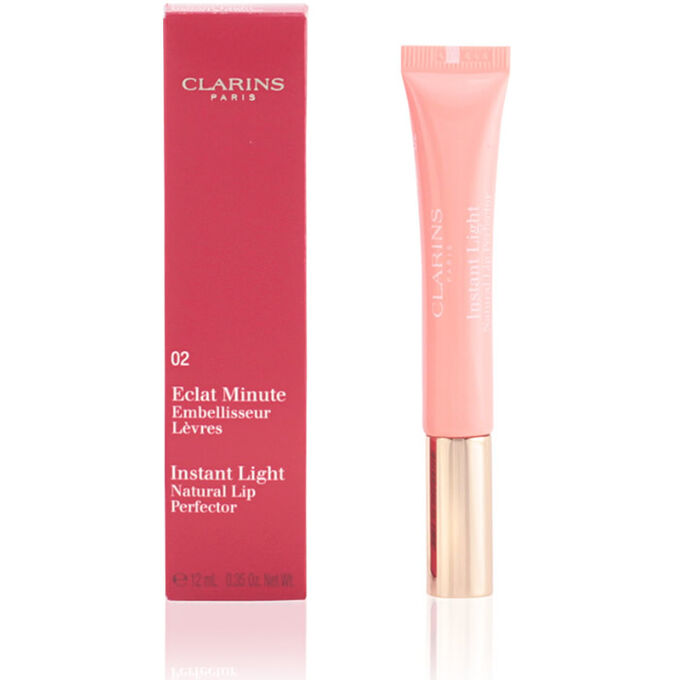Photos - Lipstick & Lip Gloss Clarins Instant Light Natural Lip Perfector 02 Apricot Shimmer 