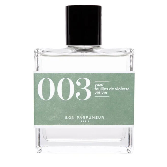 Bon Parfumeur 003 Yuzu Feuilles De Violette Et Vétiver Eau de Parfum Vaporisateur 100ml