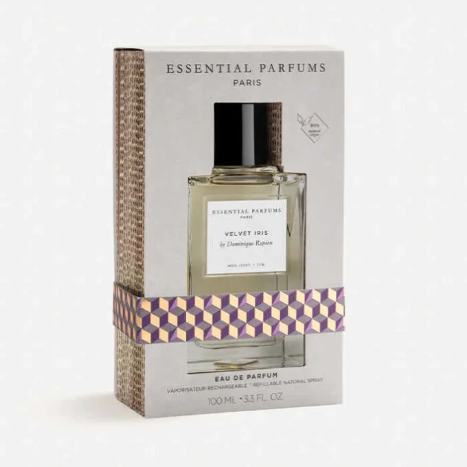 最新　ESSENTIAL PARFUMS VELVET IRIS 100ml Essential Parfums Velvet Iris Eau De Parfum Spray Refillable 100ml