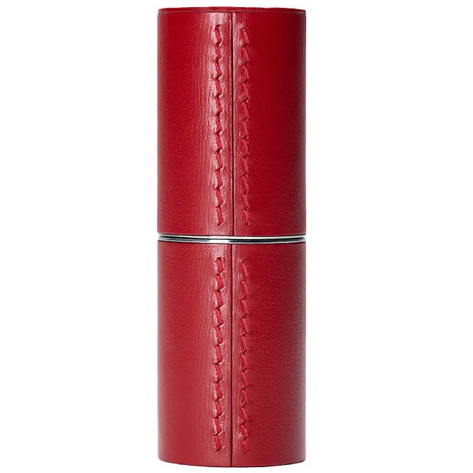 La Bouche Rouge Red Leather Lipstick Case