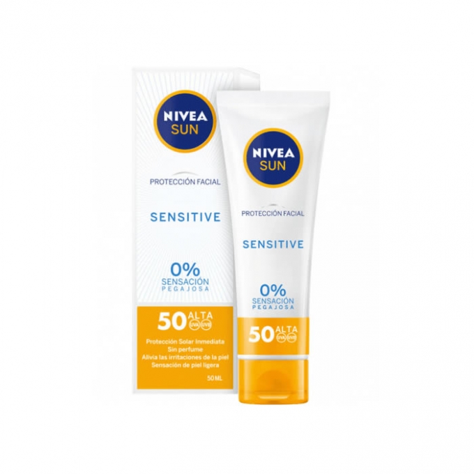 Photos - Sun Skin Care Nivea Sun Facial Sensitive Spf50 50ml 