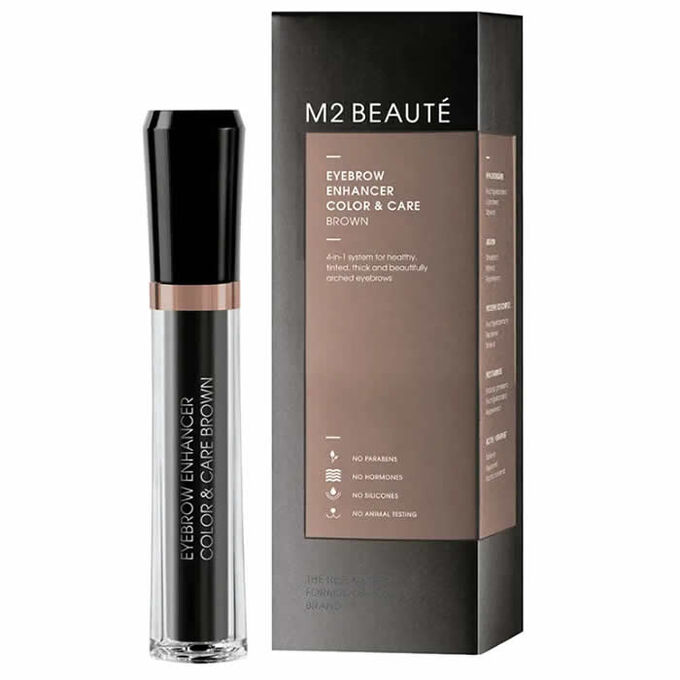 M2 BEAUTÉ Eyebrow Enhancer Color & Care Brown 6ml