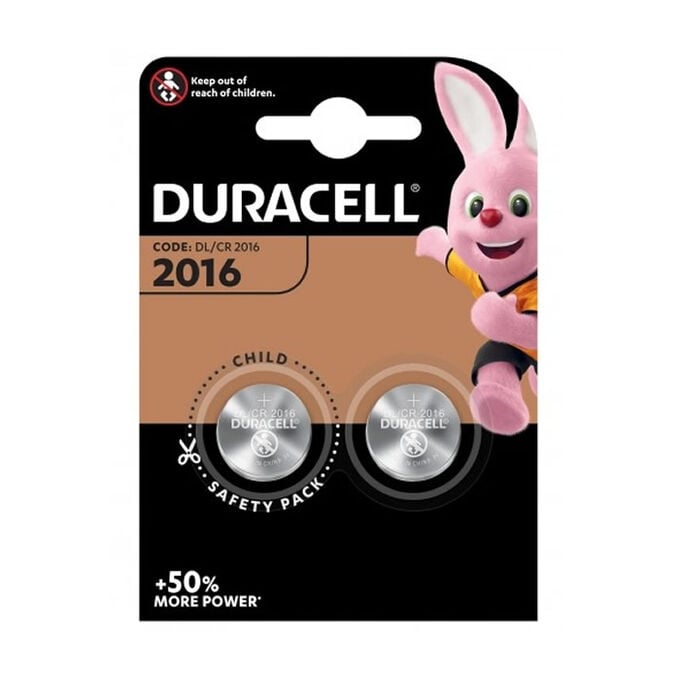 Duracell Lithium Button Battery 3V 2016 DL CR2016 2 Units Niche Perfumes Signature Perfumes Luxury cosmetics BeautyTheShop