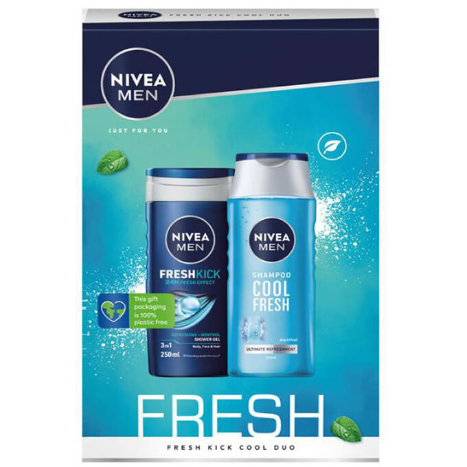 Nivea Men Freshkick Shower Gel 250ml Set 2 Pieces Luksus parfymer og