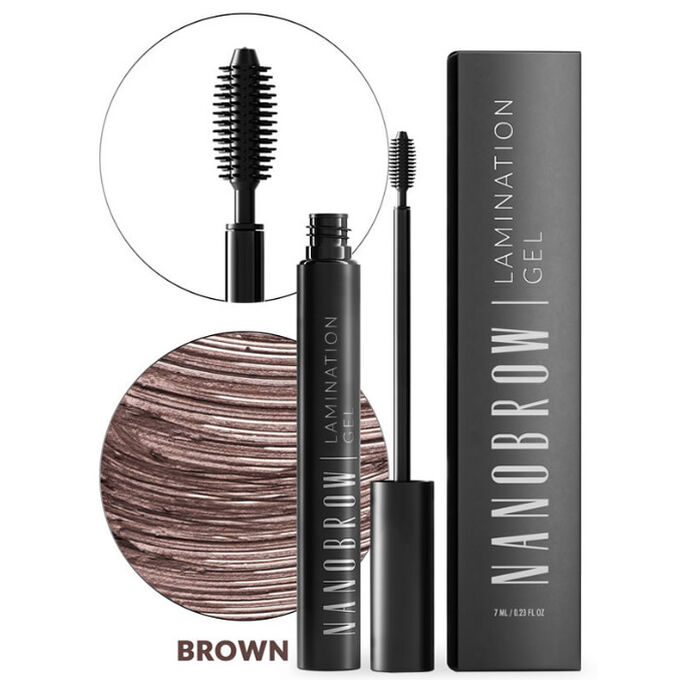 Nanobrow Lamination Gel Brown 7ml | BeautyTheShop - 面霜，化妆品，网上商店