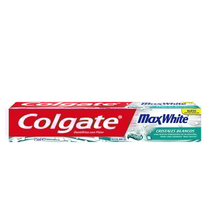 Colgate Max White Crystals Toothpaste 75ml Beautytheshop Nefesinizi ferahlatır ve çürüklere karşı savaşmaya destek olur. beautytheshop