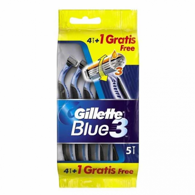 Maq.af.Gillette Blue 3-paq.4+1 uds. (7702018959938)
