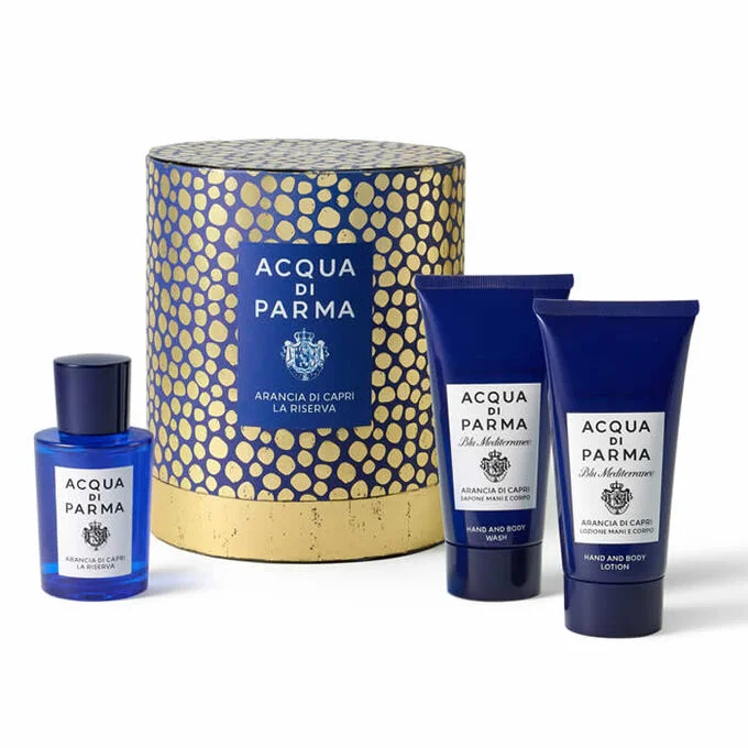 ACQUA DI PARMA Arancia di Capri セット Acqua di Parma Blu Mediterraneo Arancia di Capri Eau de