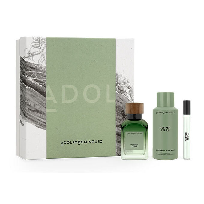 Adolfo Dominguez Vetiver Terra Eau De Parfum Spray Christmas Set 2022 | BeautyTheShop - クリーム、化粧品、オンラインショップ