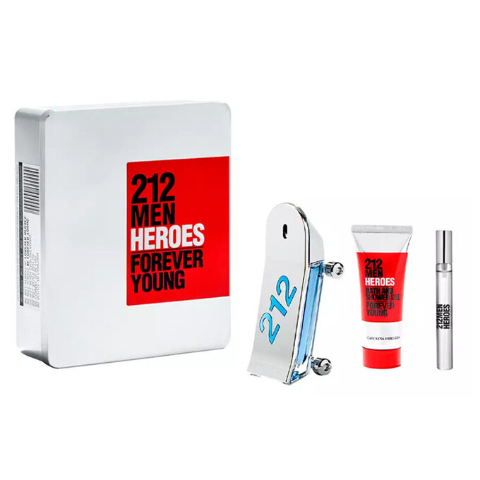 Carolina Herrera 212 Men Heroes Eau De Toilette Spray 90ml Set 3 Parti 2021 Carolina Herrera 212 Men Heroes Eau De Toilette Spray 90ml Set 3 Parti 2021