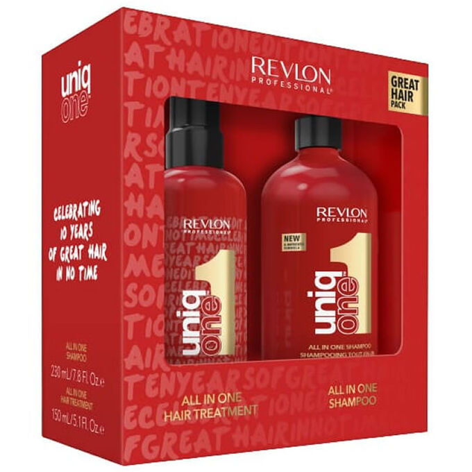 Tænke akse Specificitet Revlon Uniq One Shampoo 230ml Set 2 Pieces | Luxury Perfumes & Cosmetics |  BeautyTheShop – The Exclusive Niche Store