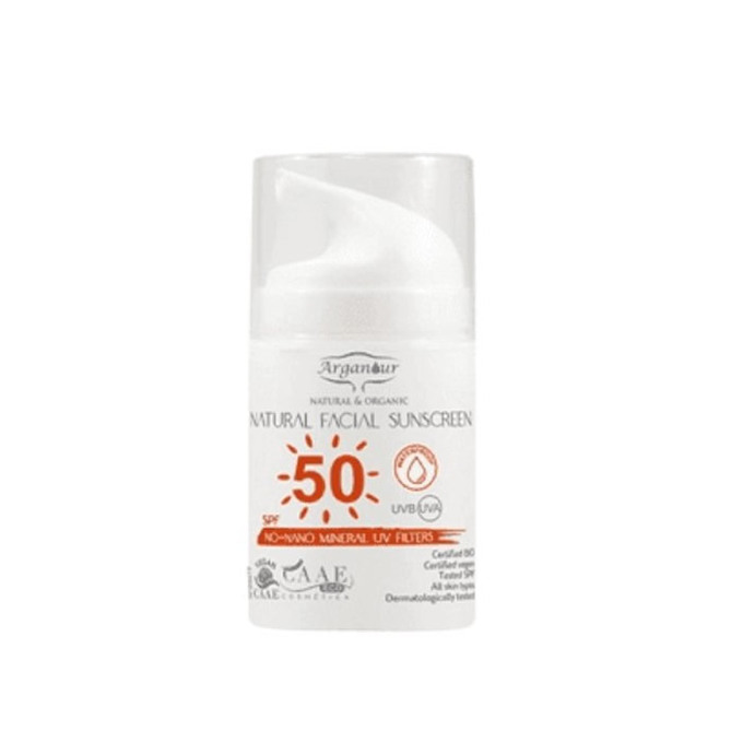 Arganour Natural & Organic Facial Sunscreen Spf50 50ml 面霜，化妆品，网上商店