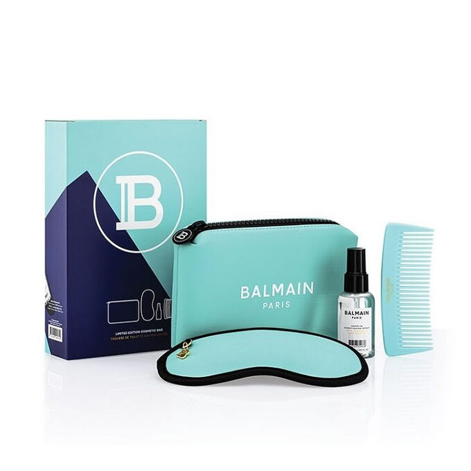 Afhængig se værksted Balmain Limited Edition Cosmetic Bag Turquoise SS21 | Beauty The Shop - The  best fragances, creams and makeup online shop