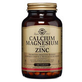 Solgar Calcium Magnesium + Zinc 100 Comprimidos