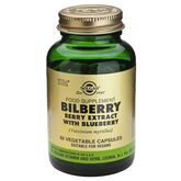 Solgar Bilberry Berry Extract With Blueberry 60 Capsules