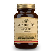 Solgar Vitamina D3 4000 UI (100 mcg) 120 Cápsulas