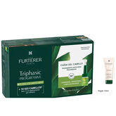 Rene Furterer Triphasic Progressive Anti-Hair Loss Treatment 8x5.5ml+Gift Anti-Hair Loss Shampoo 100ml