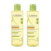 A-Derma Exomega Control Emollient Shower Oil Dry Skin 500ml Set 2 Stück